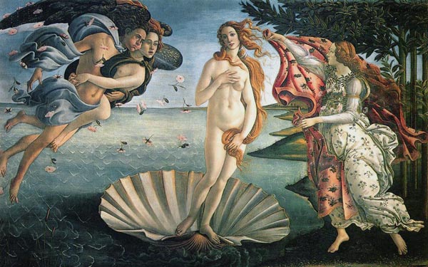 Моллюск в живописи Картина Сандро Боттичелли Рождение Венеры