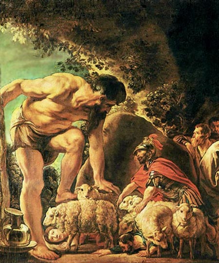 Одиссей в пещере киклопа Полифема